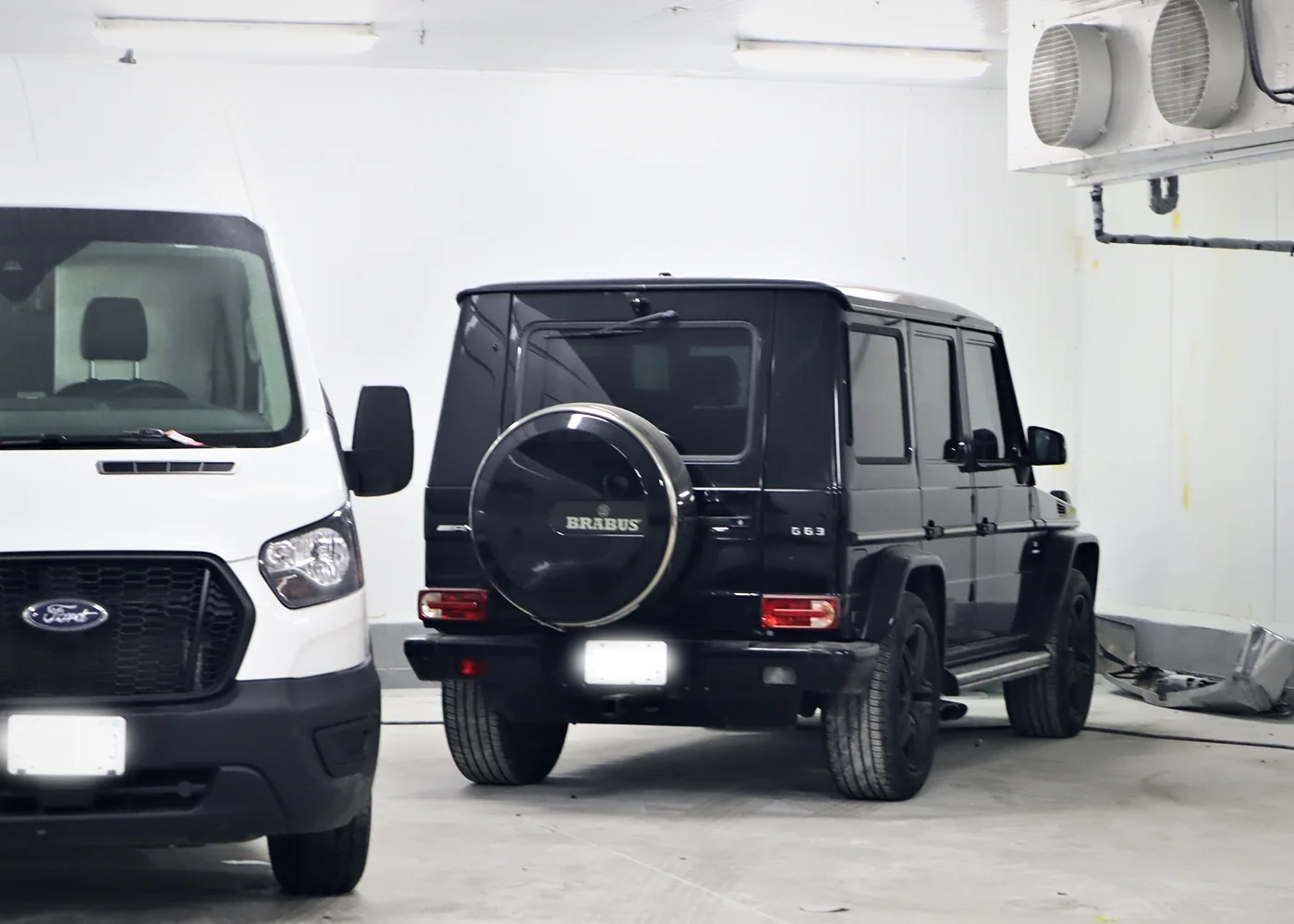 Customer vehicles in for repair