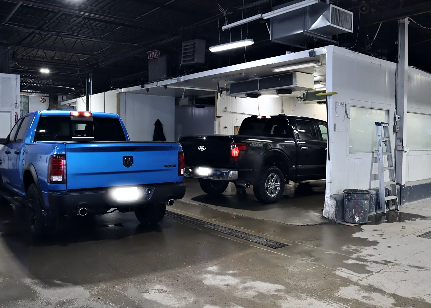 The repair bays